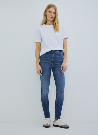 Джинсы Skinny с высокой посадкой
