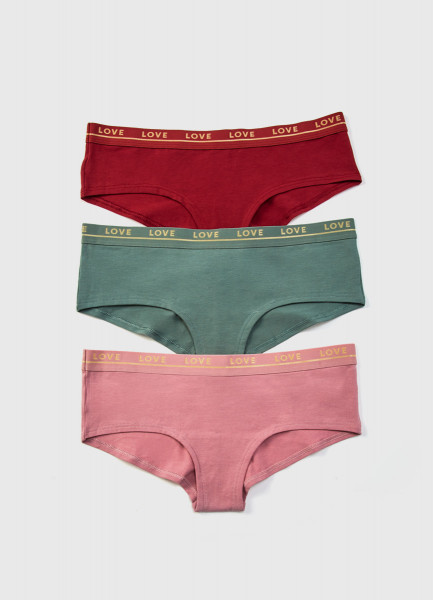 

Хипстеры с жаккардной резинкой, Розовый