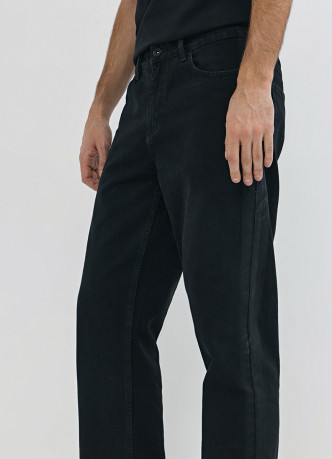 Джинсы Straight с накатом