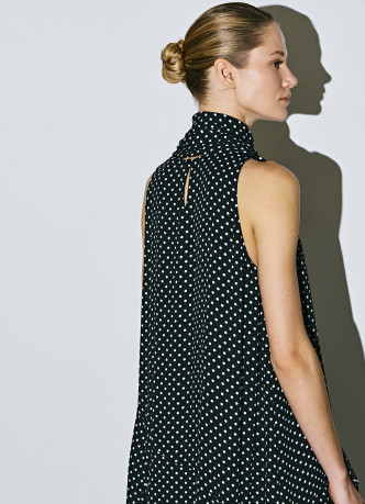 Шифоновое принтованное платье