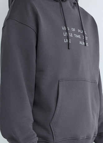 Худи с текстовым принтом