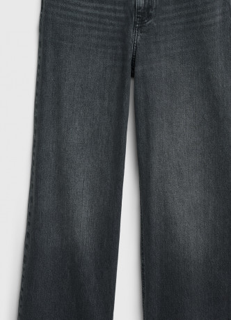 Широкие джинсы со средней посадкой