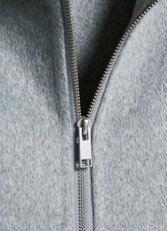 Бомбер из пальтовой ткани