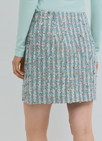 Юбка мини из твида