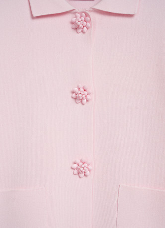 Кардиган с фигурными пуговицами