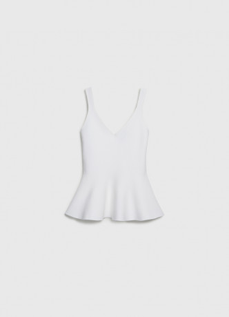 Топ на бретелях с баской