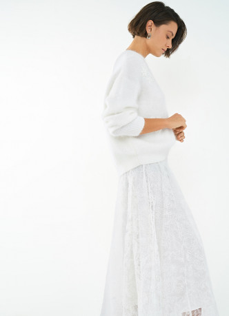 Кружевная юбка А-силуэта