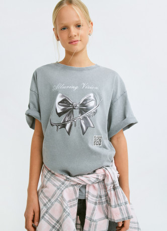 Футболка с AR-принтом для девочек