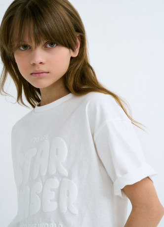 Футболка с принтом для девочек