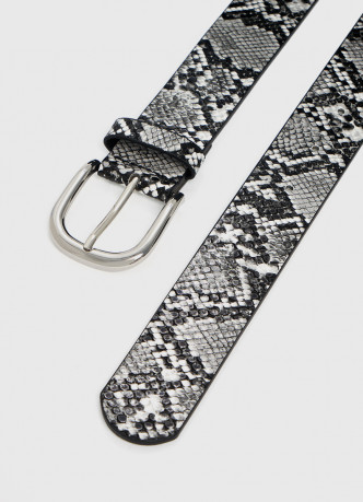 Ремень с тиснением под рептилию