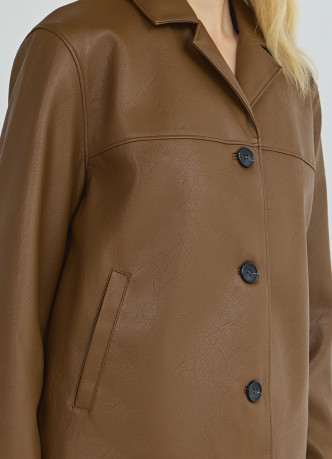 Куртка из искусственной кожи