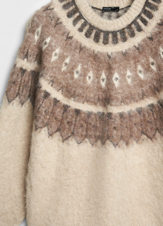 Джемпер с жаккардовым узором