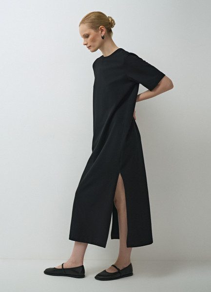 Трикотажное платье, Черный O`Stin LT4679O02-99