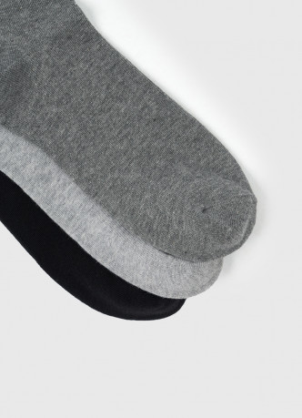 Высокие носки в рубчик с поддержкой стопы, 3 пары