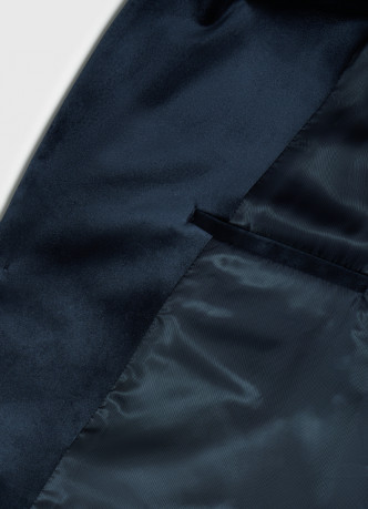 Однобортный пиджак из бархата