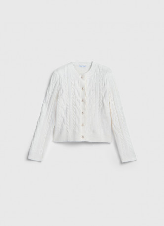 Кардиган из пряжи с шерстью