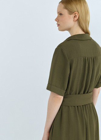 Платье-рубашка со съемным поясом