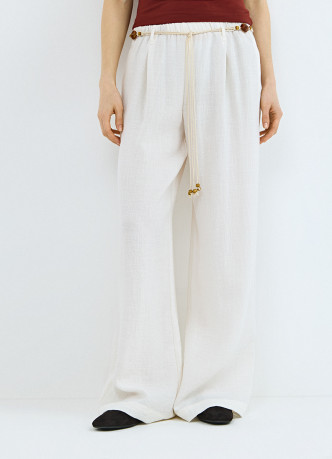 Широкие брюки с поясом