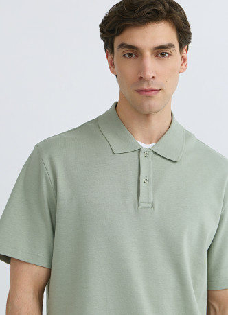 Поло с имитацией второго слоя