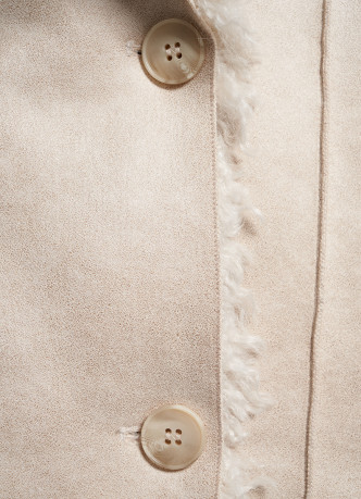 Дублёнка из искусственной замши и меха