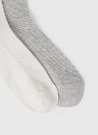 Носки в рубчик с шёлком, 2 пары