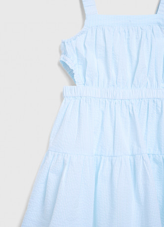Платье из ткани с жатым эффектом для девочек