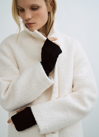 Вязаные митенки