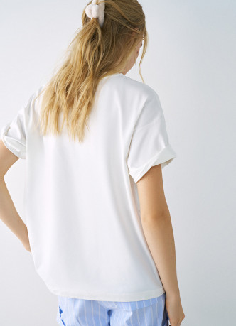 Пижамная футболка оверсайз