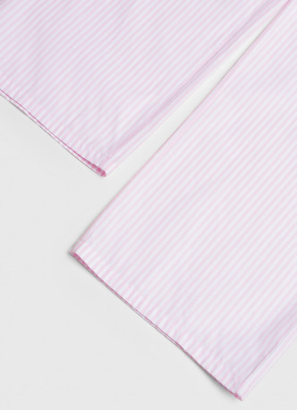 Брюки пижамные из поплина в полоску для девочек