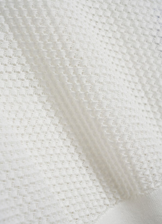 Джемпер поло из ажурной пряжи