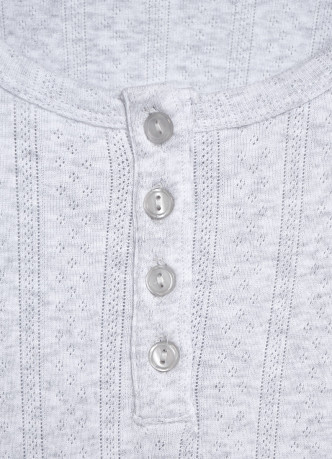 Пижамный лонгслив из ажурного трикотажа