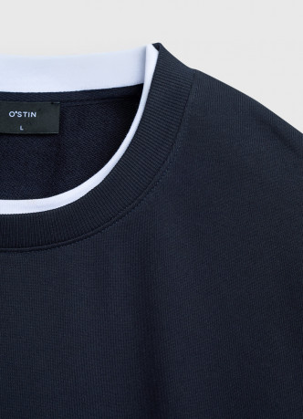 Свитшот с имитацией футболки