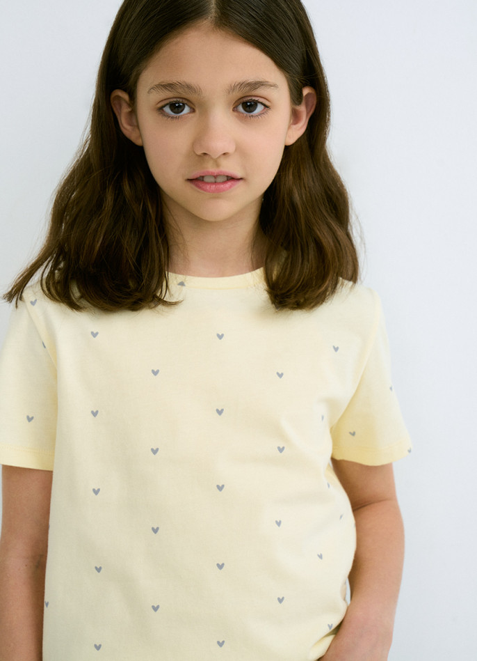 Футболка с принтом для девочек