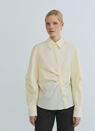Рубашка с асимметричной застёжкой