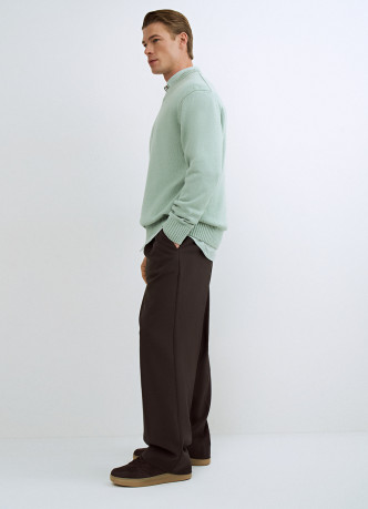 Широкие брюки с ремнём