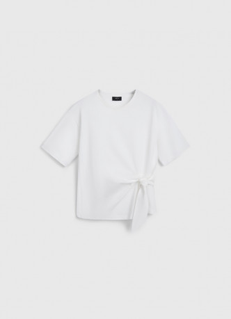 Футболка с декоративным узлом