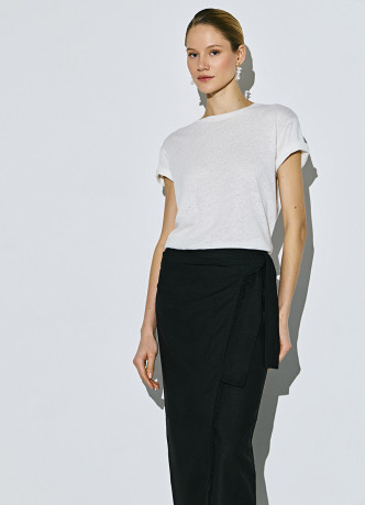 Миди-юбка на запах