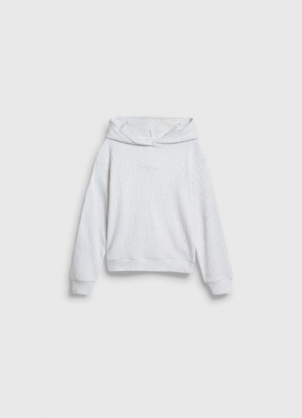 Худи с вышивкой для девочек Серый 599₽