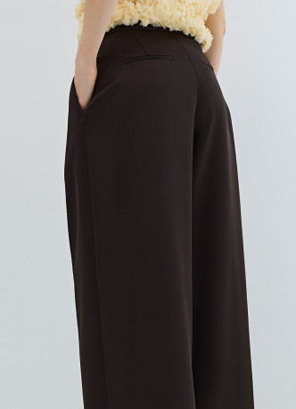 Атласные прямые брюки