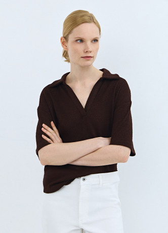 Поло из кроеного трикотажа