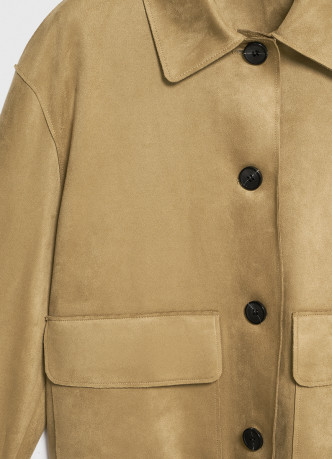 Куртка из искусственной замши