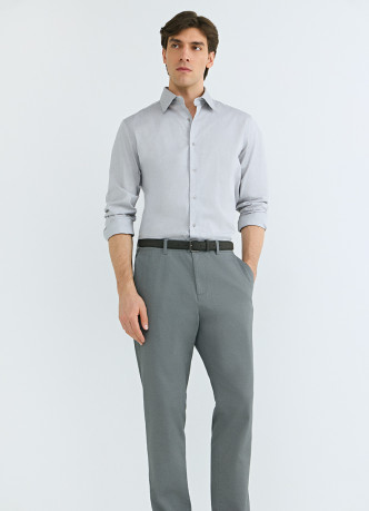 Чиносы из твила с ремнём