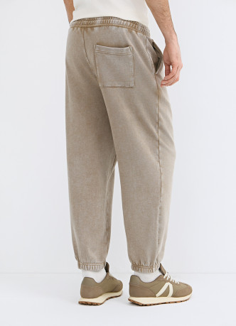 Трикотажные джоггеры с эффектом стирки