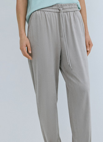 Брюки Baggy из искусственной замши