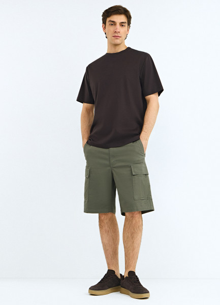 Шорты с карго-карманами, Зеленый
