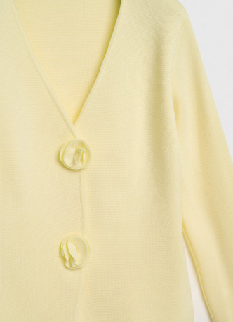 Кардиган с пуговицами в виде цветов