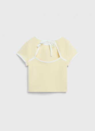 Футболка с открытой спиной для девочек