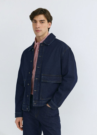 Джинсовая куртка-рубашка