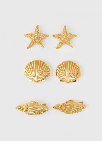 Заколки для волос в морском стиле, 6 шт.