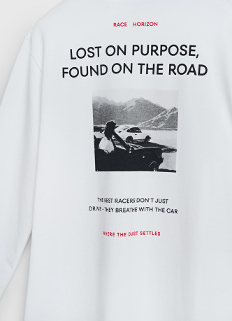 Футболка из плотного джерси с принтом